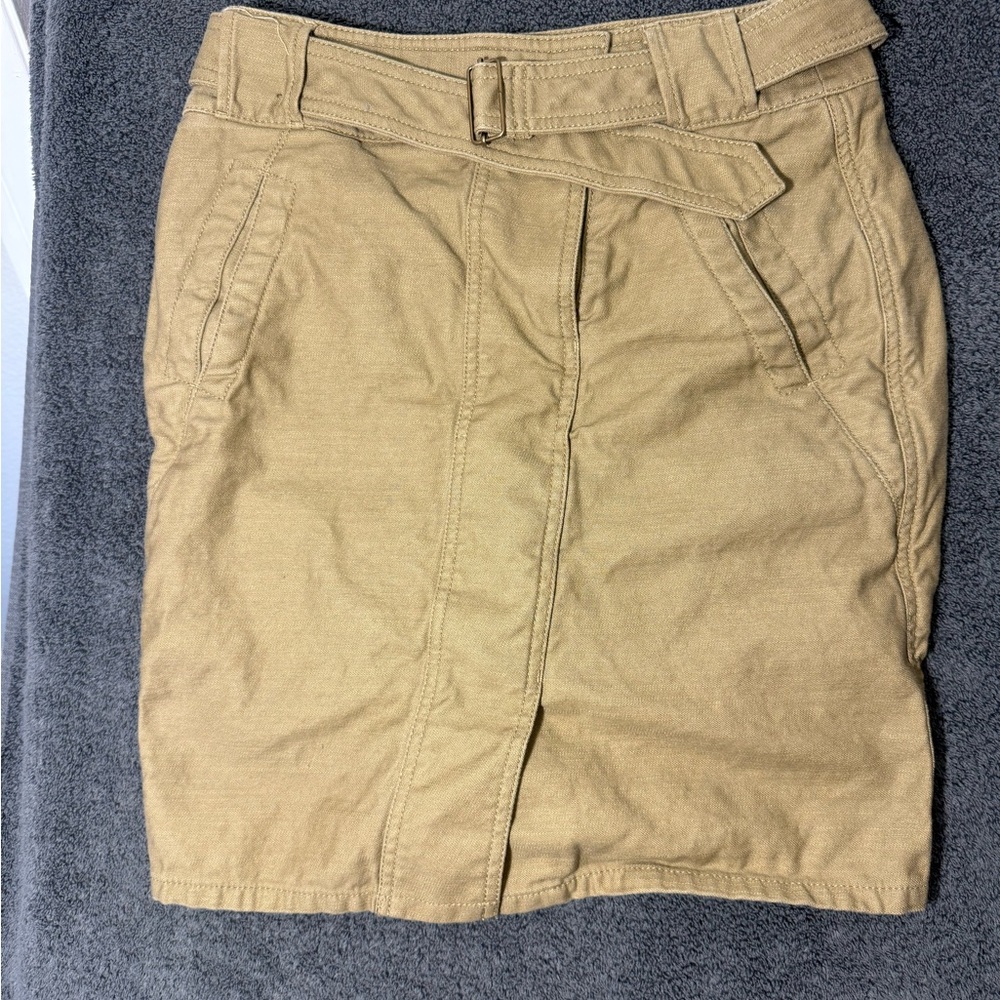 LOFT Tan Canvas Women's‎ Skirt